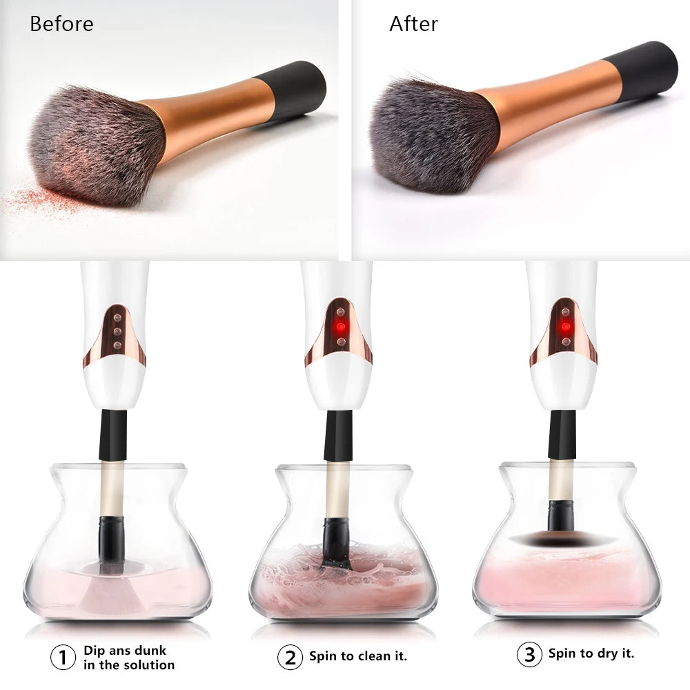 Glamour Glow Electric Makeup Brush Cleaner